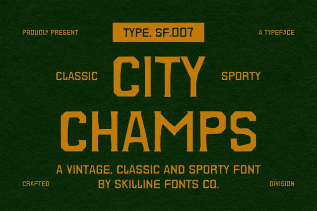 City Champs - Classic Sporty Font