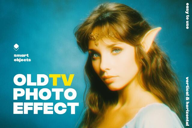 Old TV Photo Effect