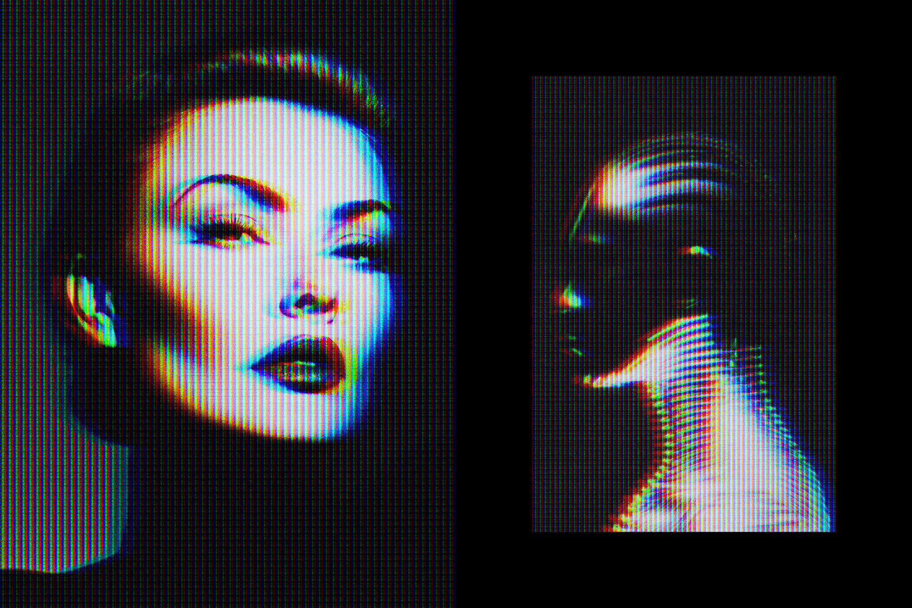 Vintage CRT Digital Effect