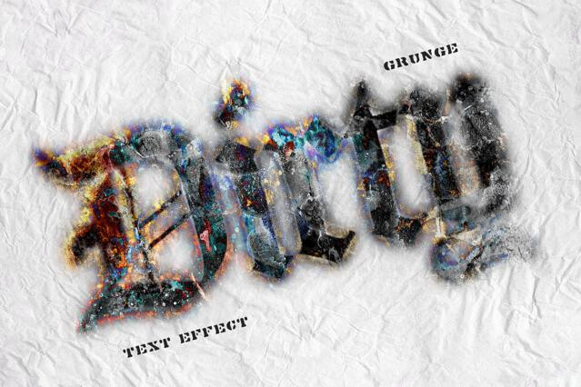 Dirty Grunge Text Effect