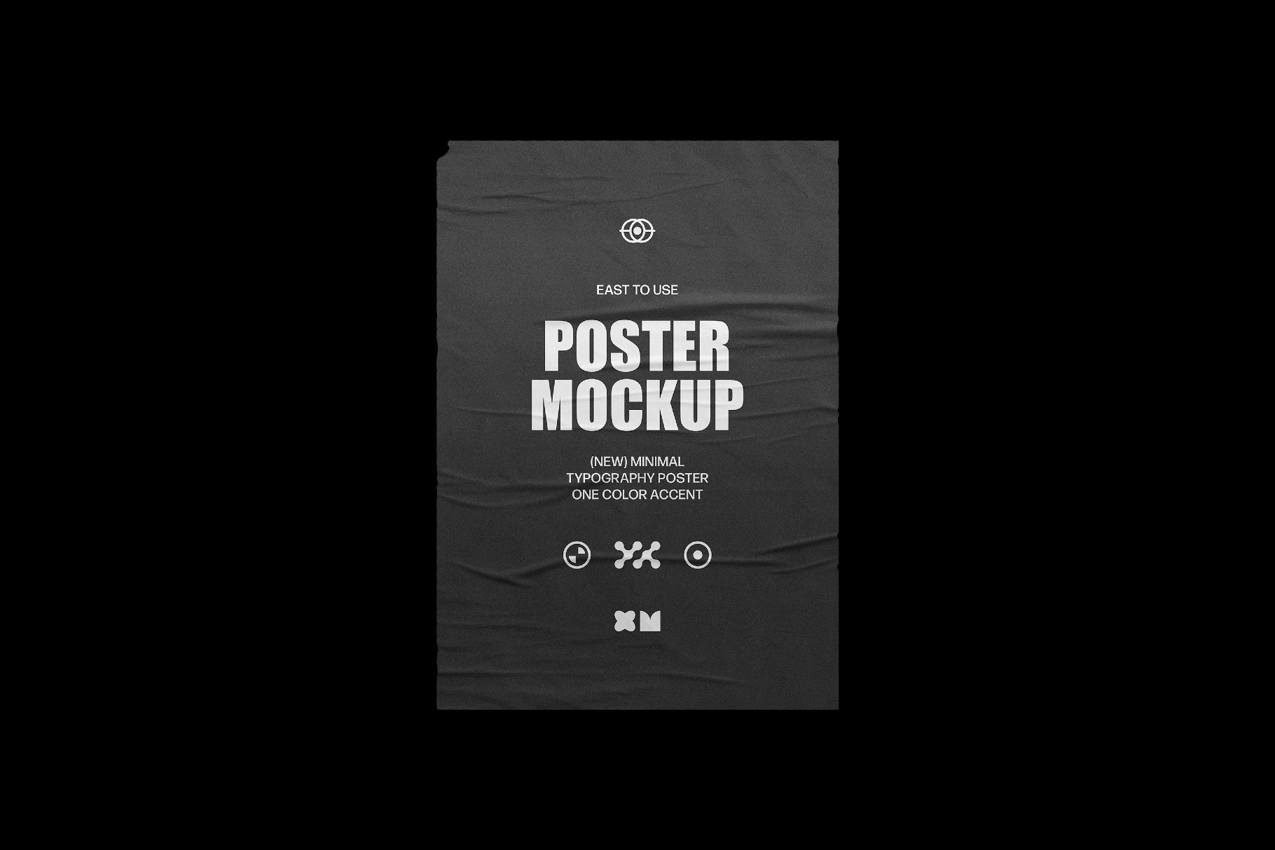 6 in 1 Glued Posters Mockup Set