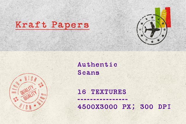 Kraft Paper Texture Overlays