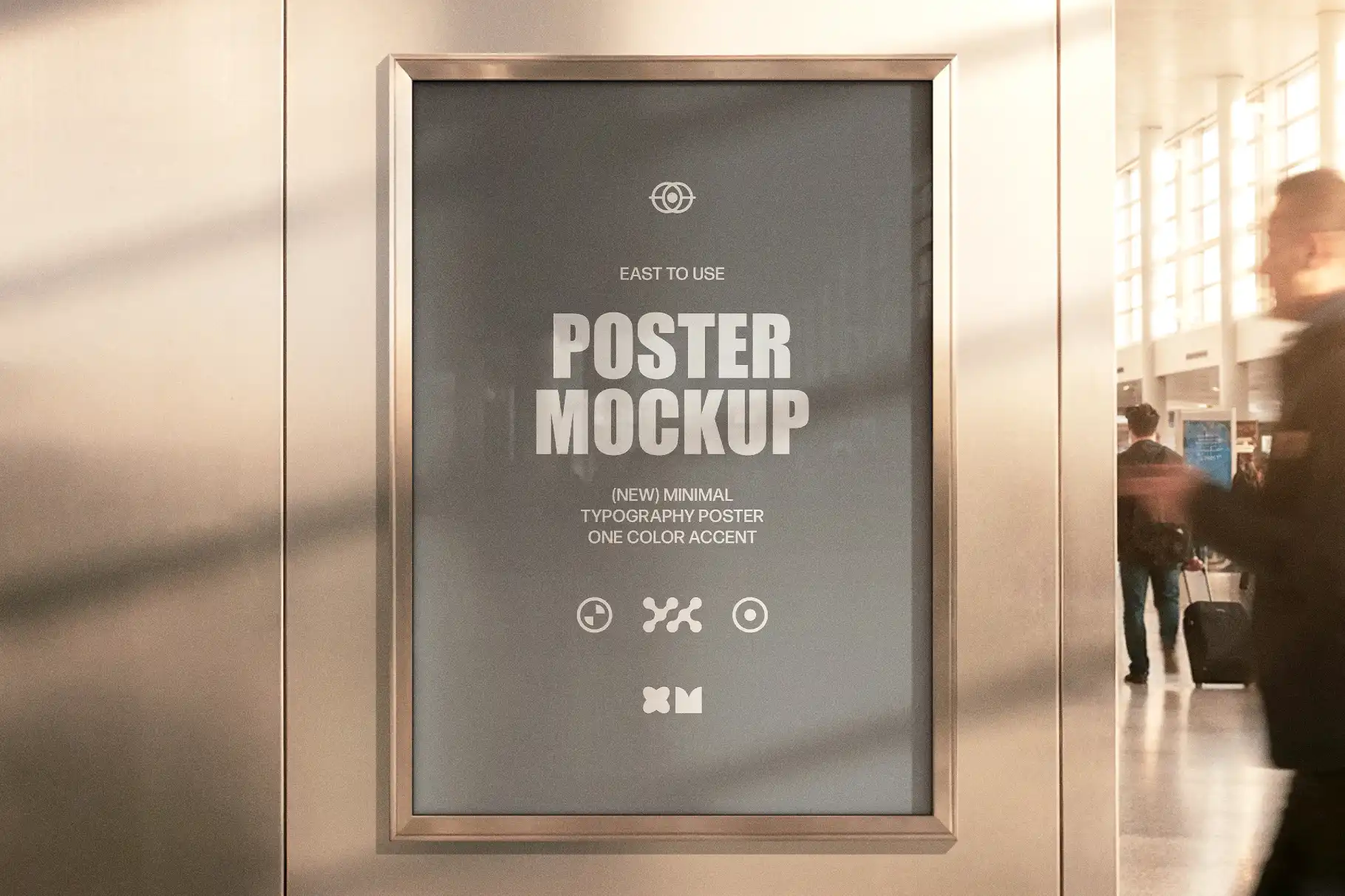 Airport Framed Poster Mockup