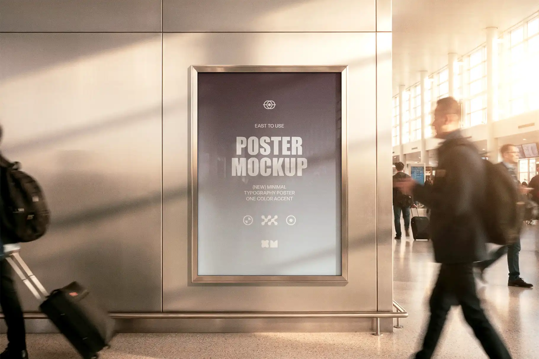 Airport Framed Poster Mockup