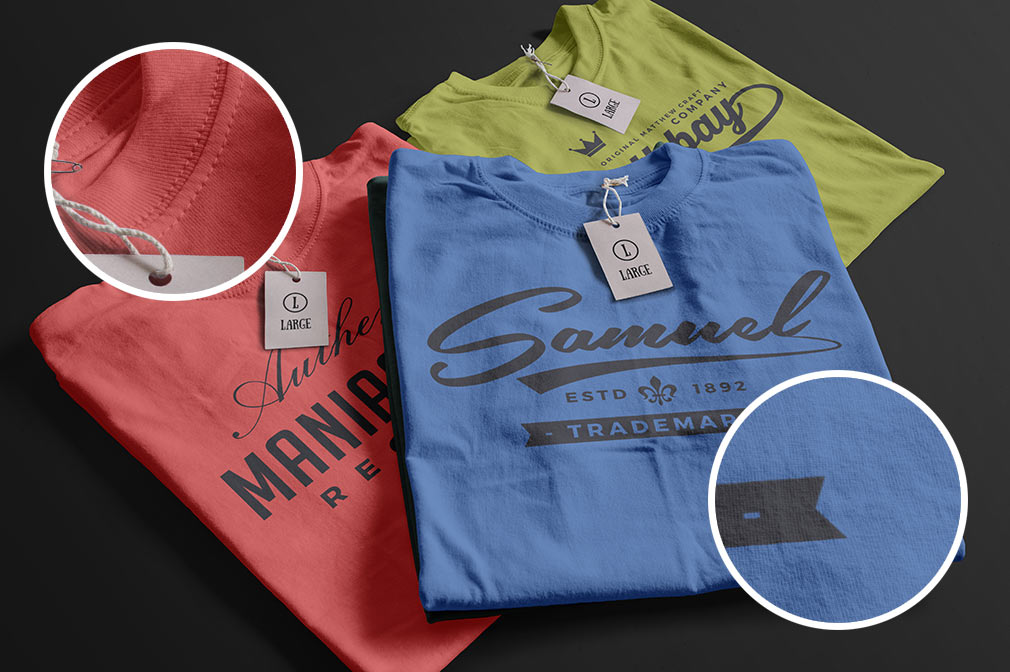 Download Folded t-shirt mockup set — download PSD template