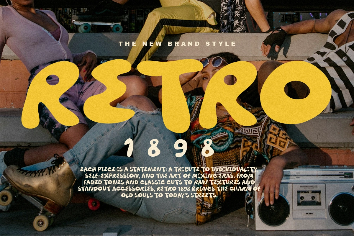 Youth Brain - Groovy Bold Font