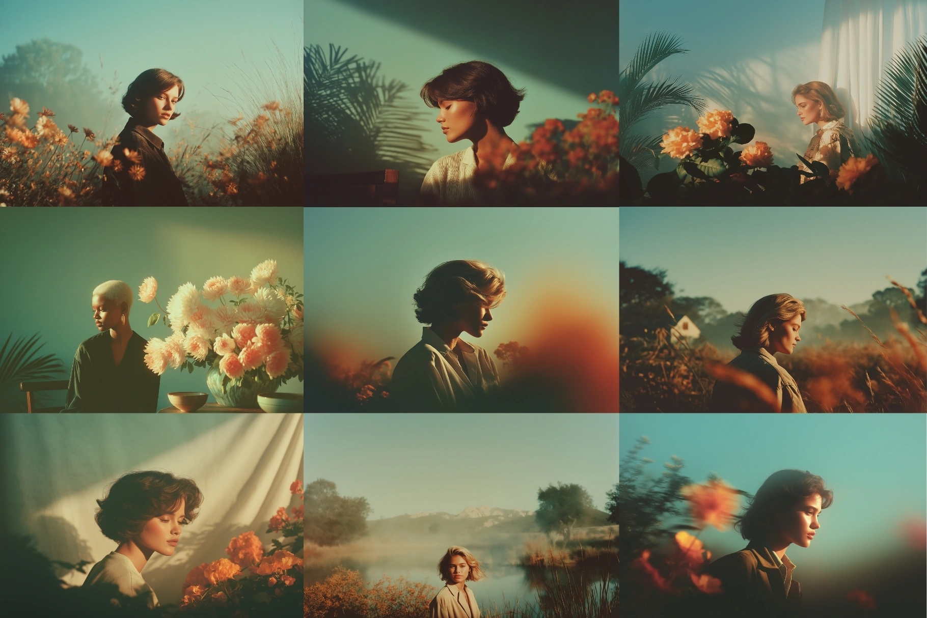 50 Golden Reverie Stock Photo Portraits
