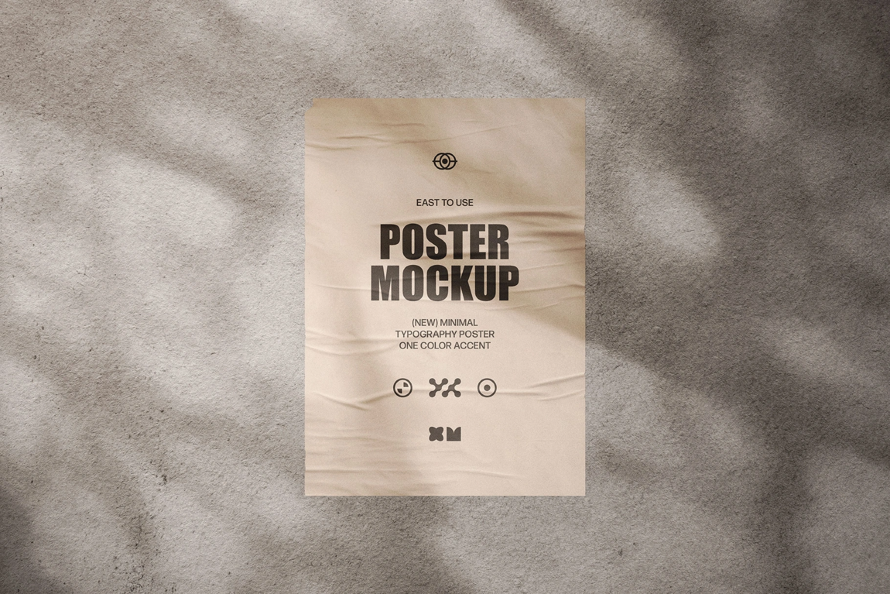 6 in 1 Glued Posters Mockup Set