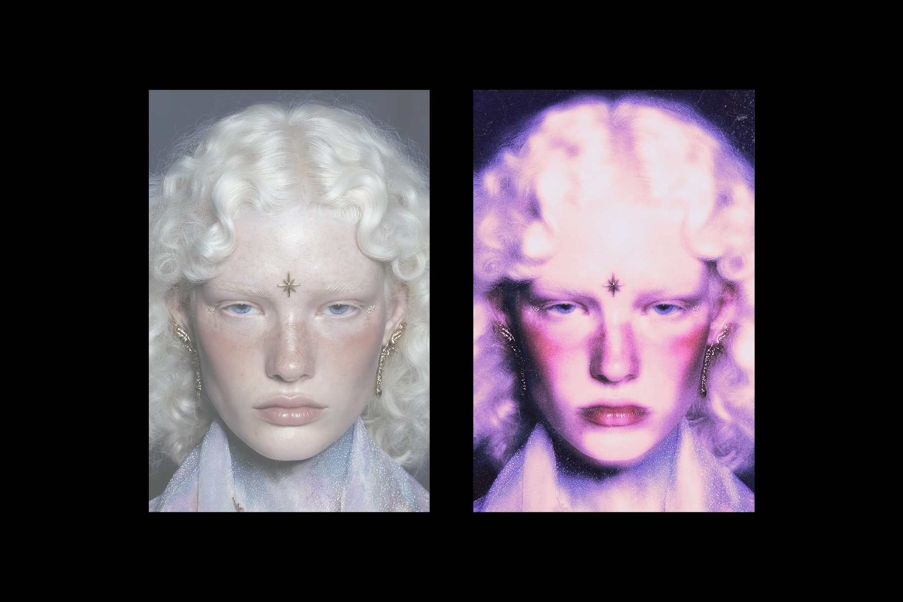 Purple Grain Glow Effect