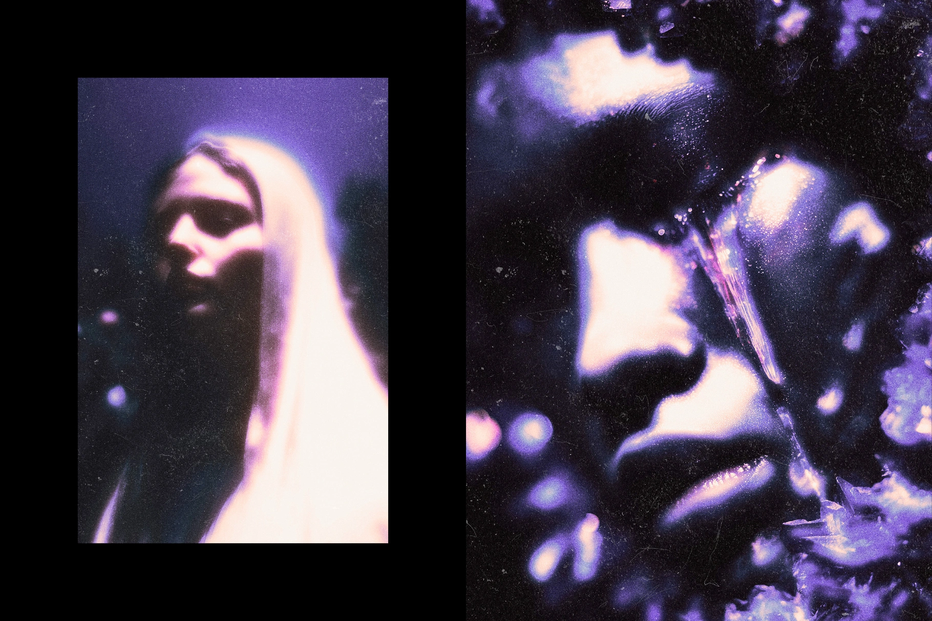 Purple Grain Glow Effect