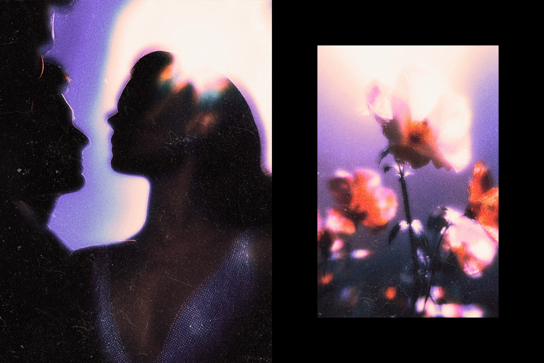 Purple Grain Glow Effect