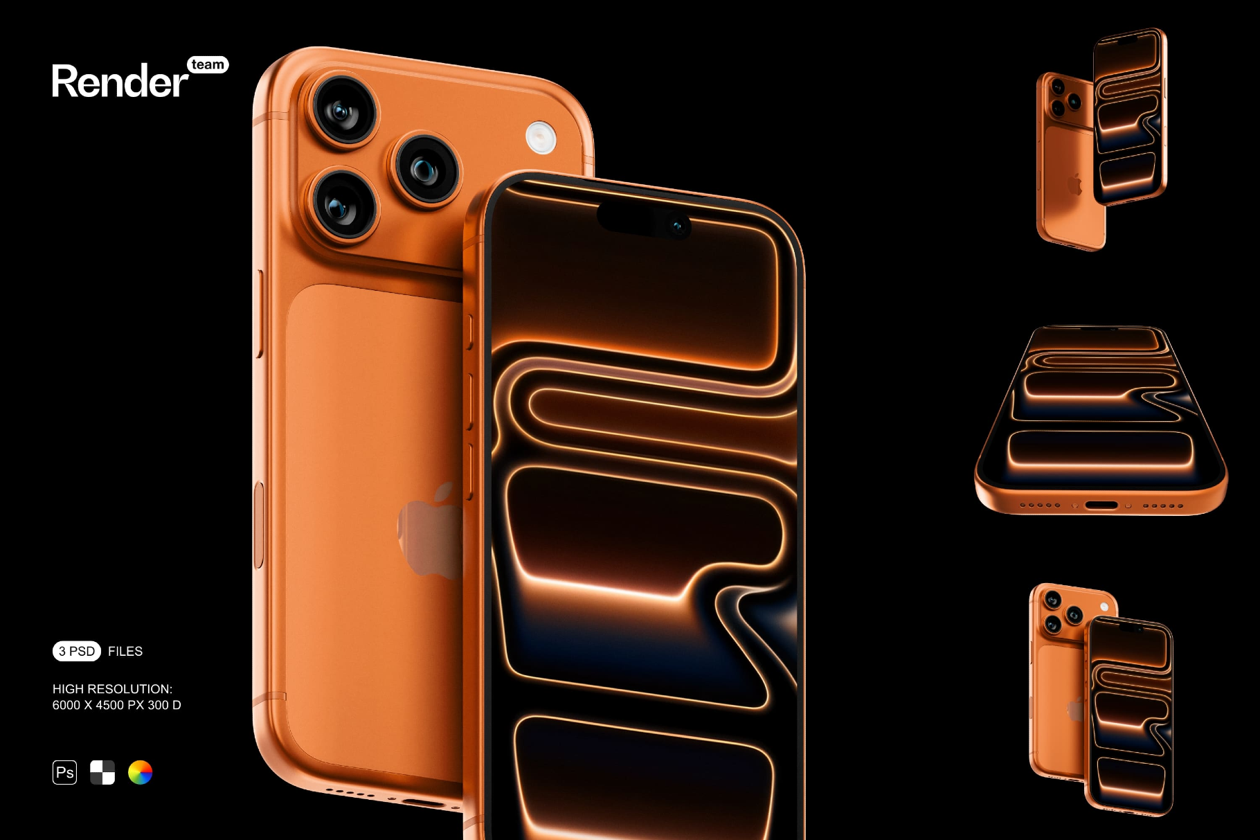 iPhone 17 Pro Mockup Set