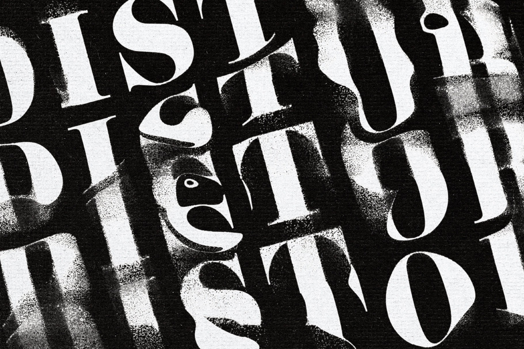 Distort Displace Text Effect