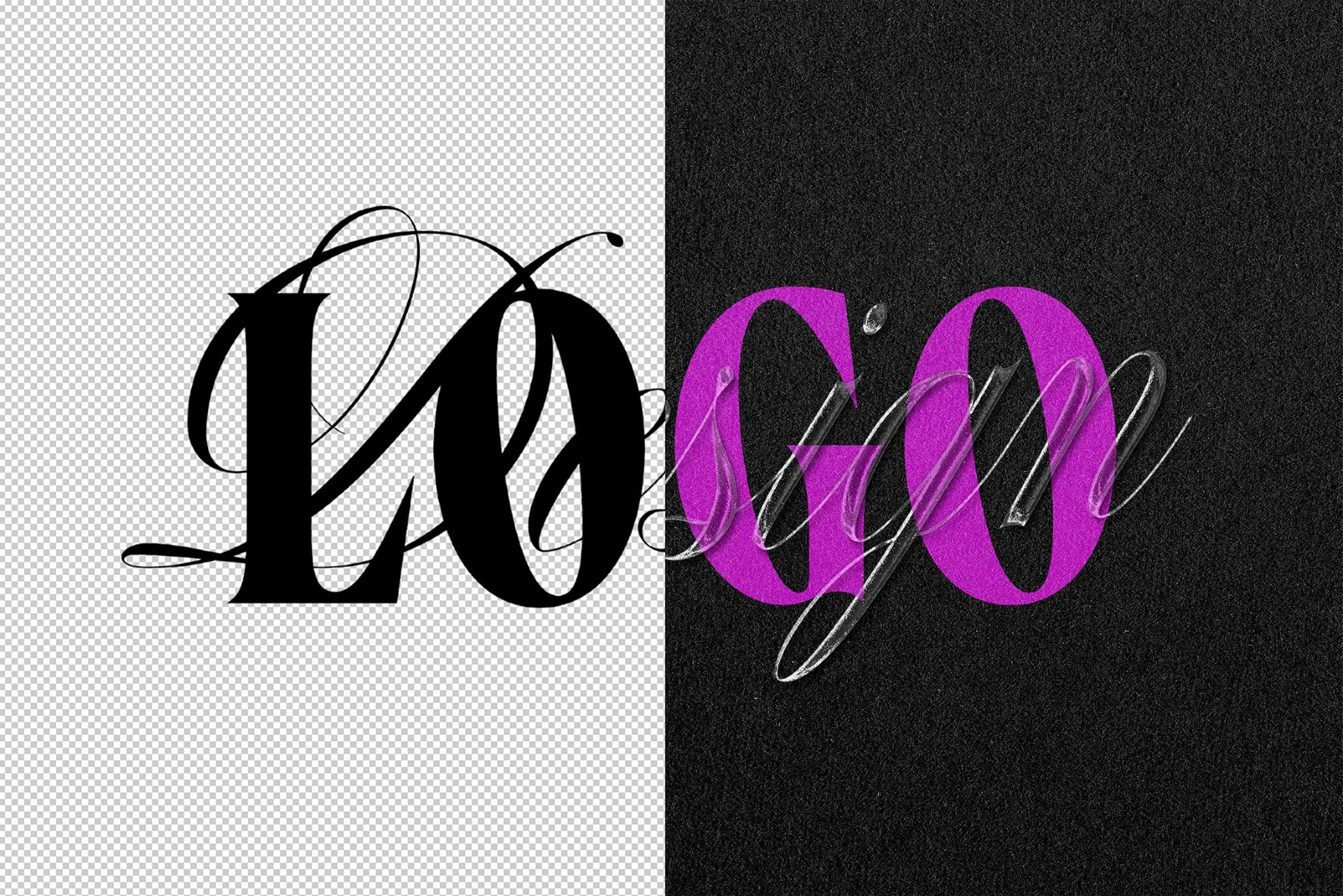 Elegant Glass Text Effect