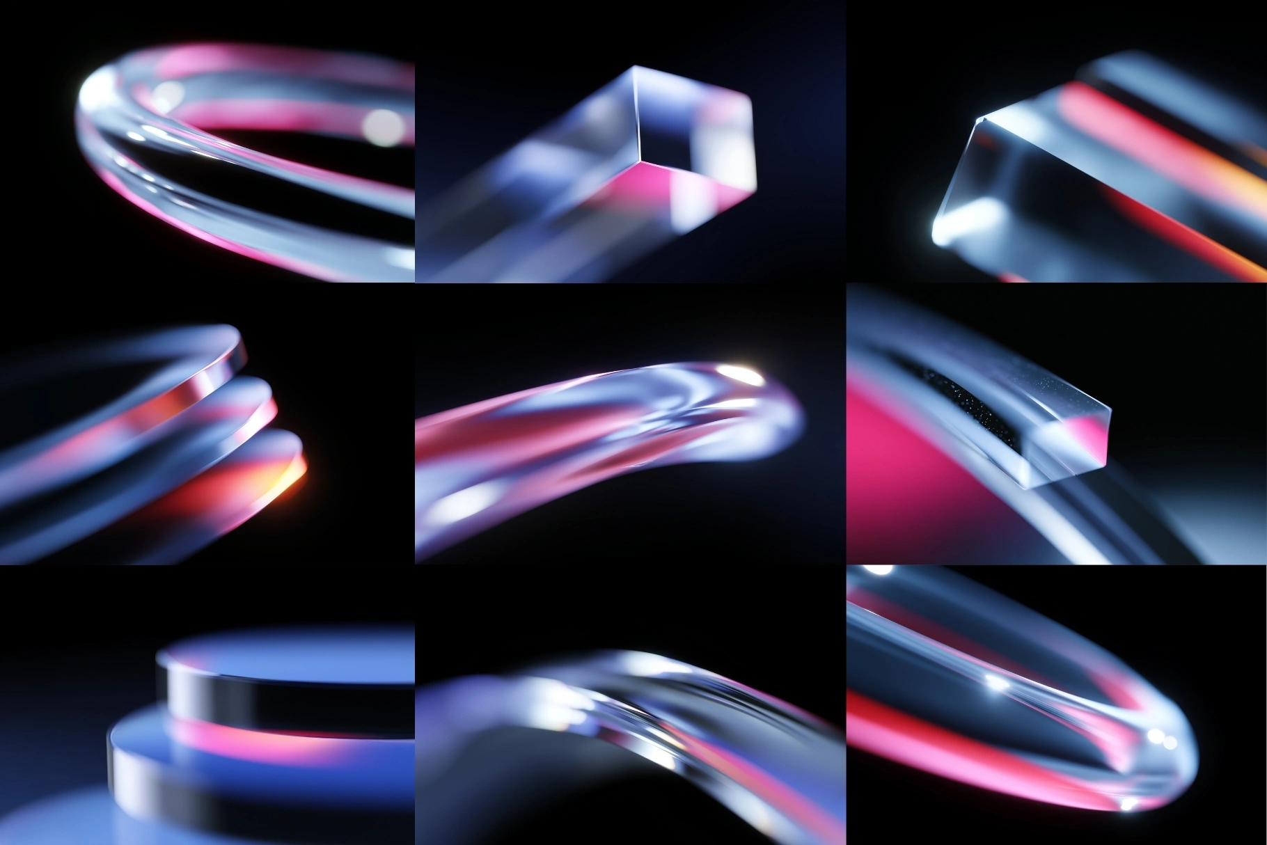 24 Translucent Glass Backgrounds