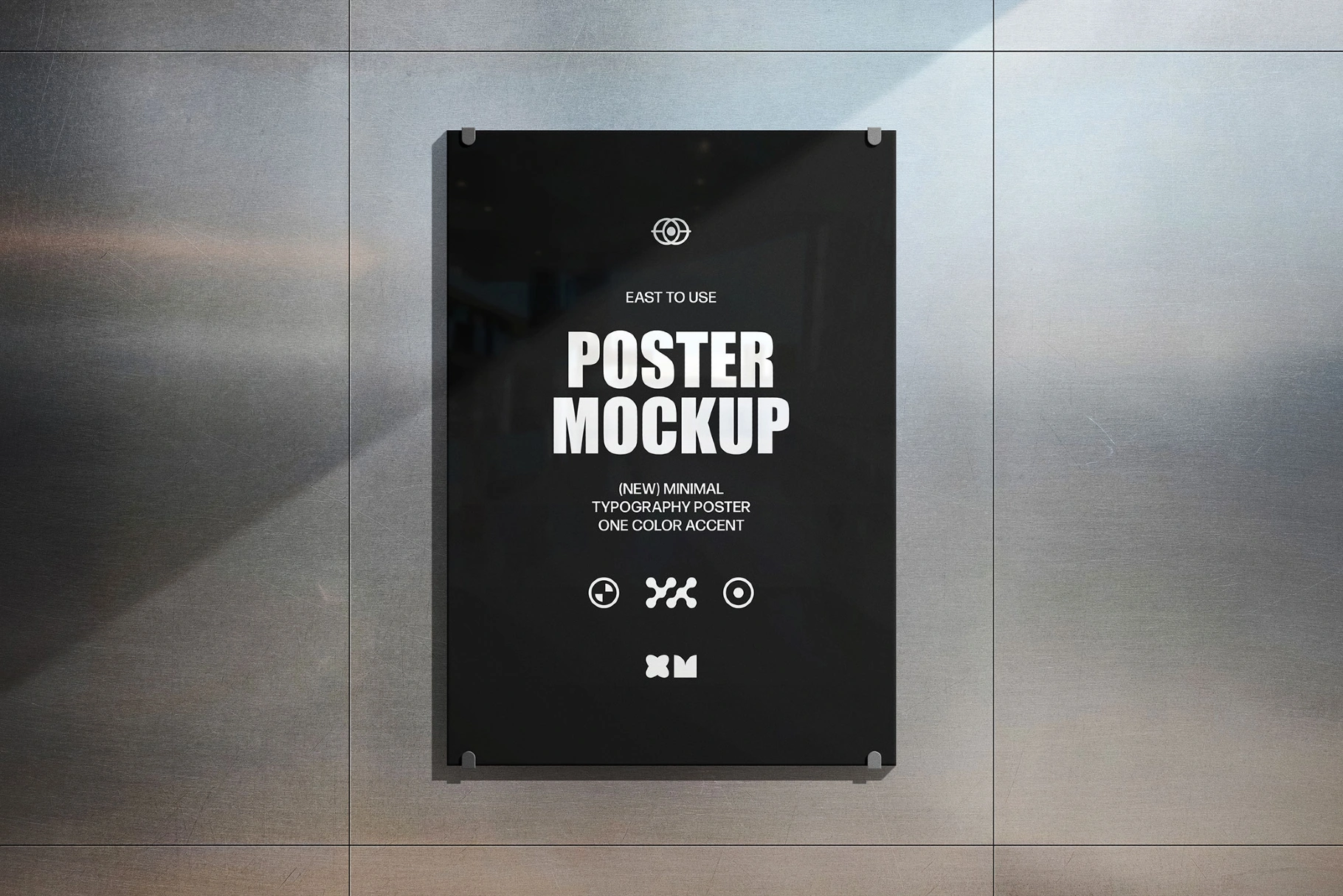 Glass Poster Mockup