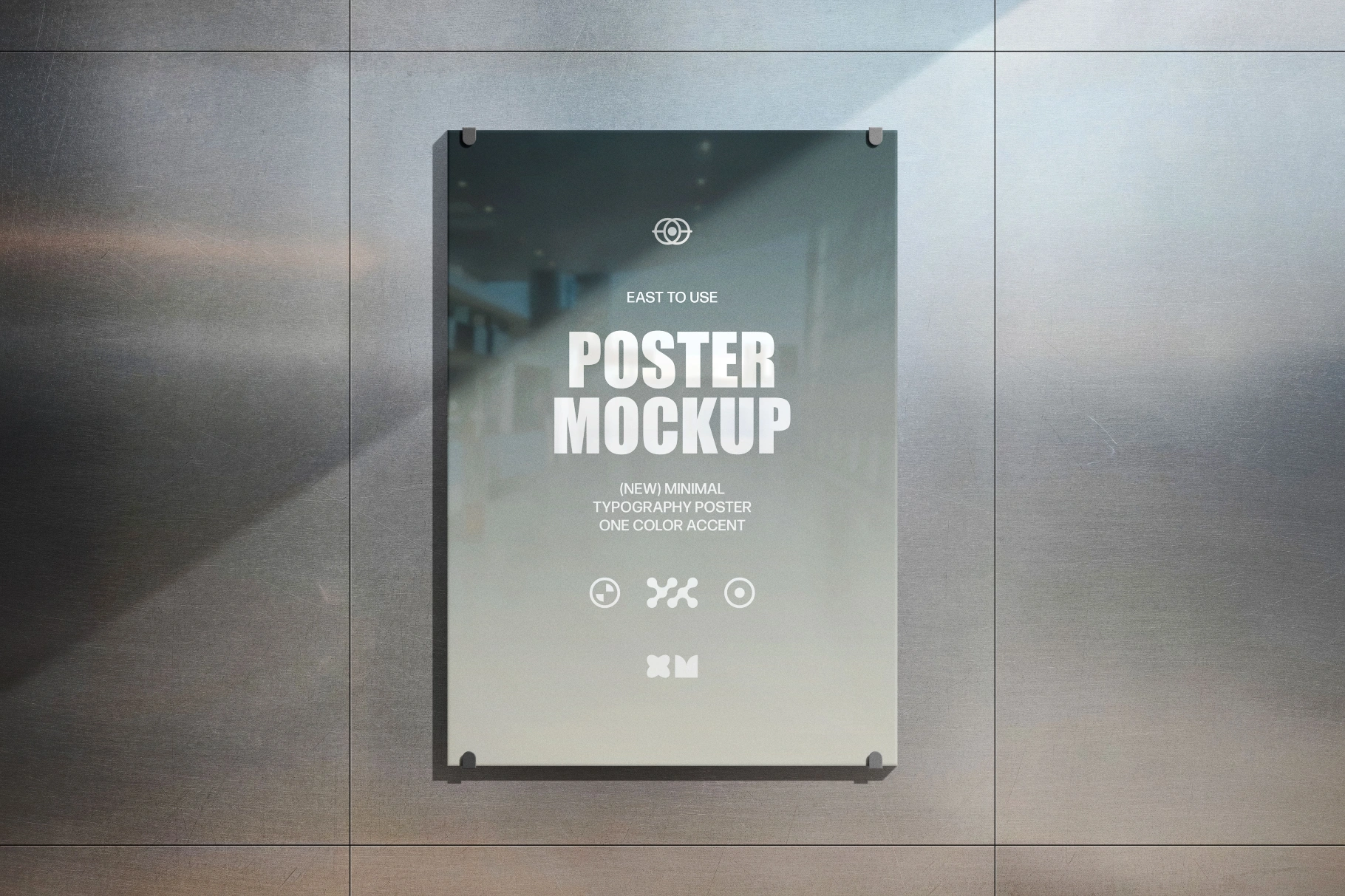 Glass Poster Mockup