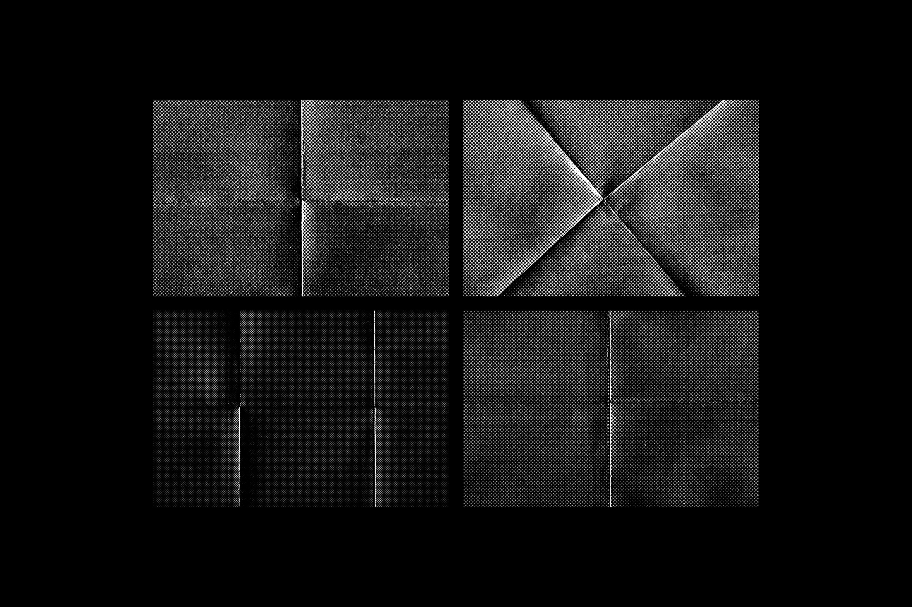 Folded Halftone Textures Collection