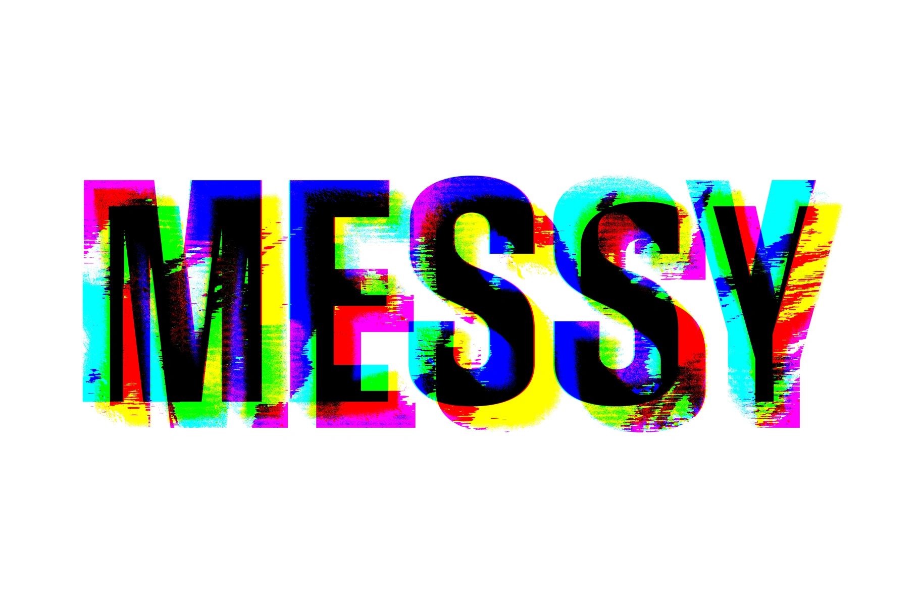 Distort Glitch Text Effect