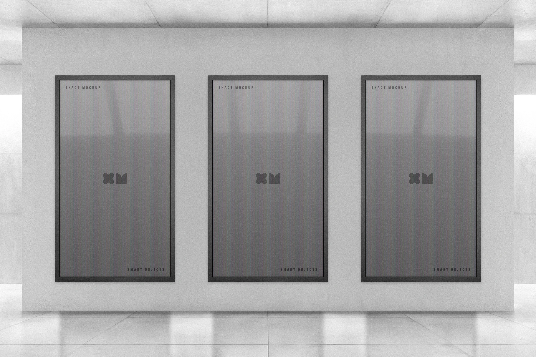 Gallery Framed Posters Mockup
