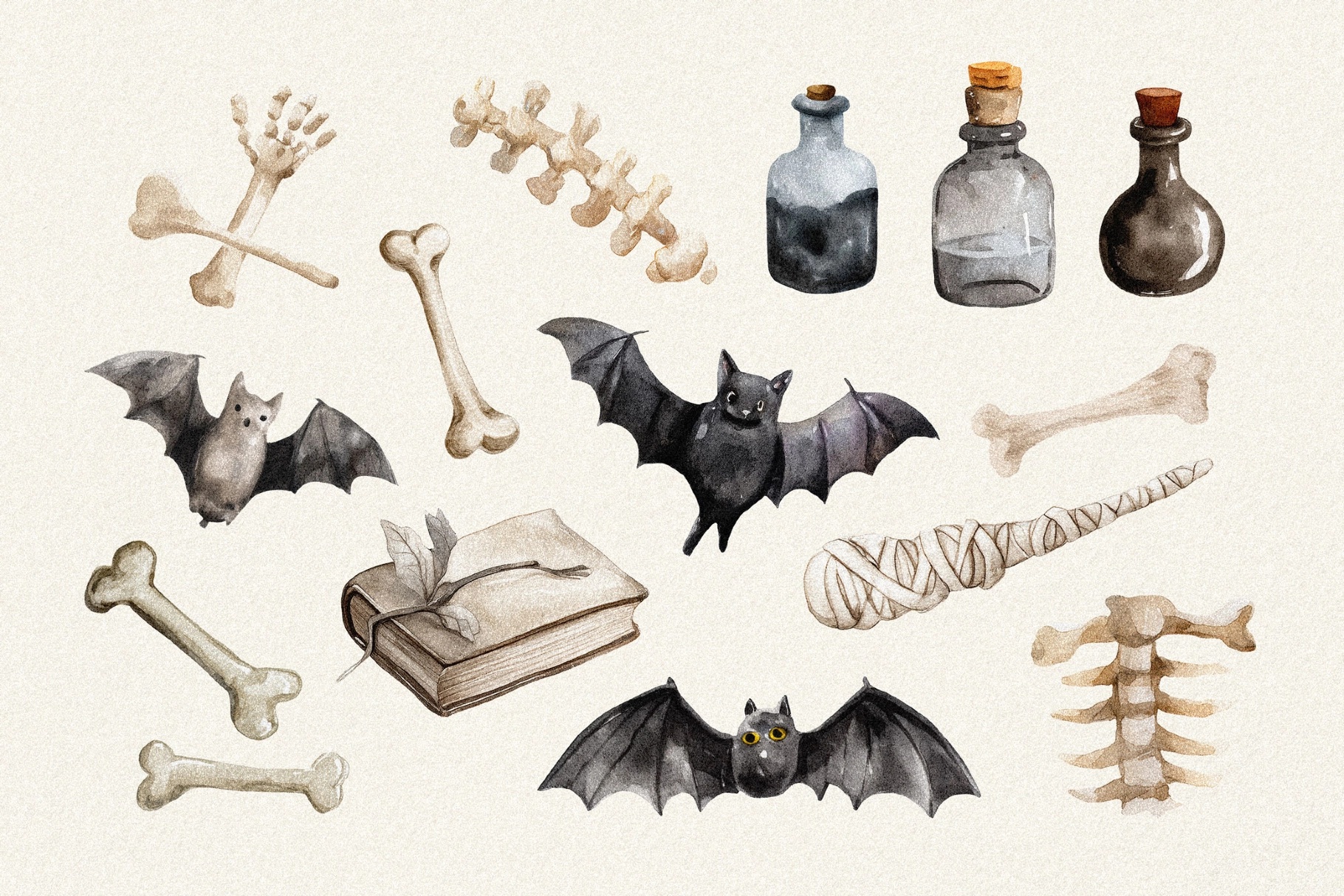Halloween Watercolors Collection