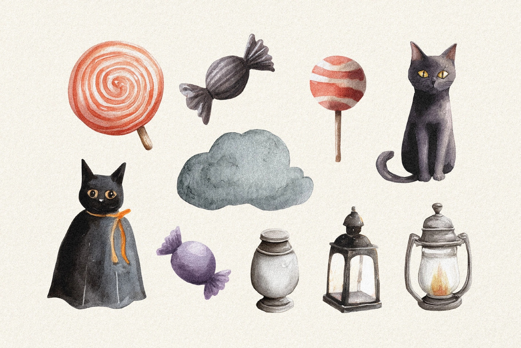 Halloween Watercolors Collection