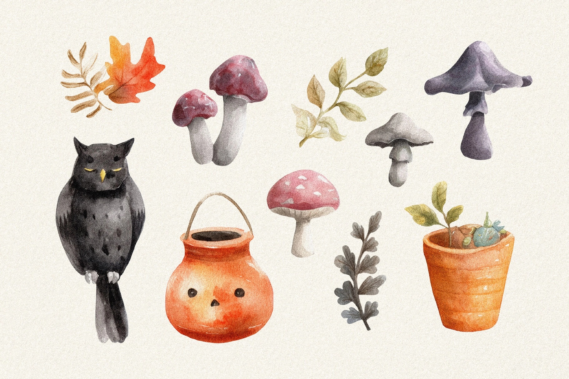 Halloween Watercolors Collection