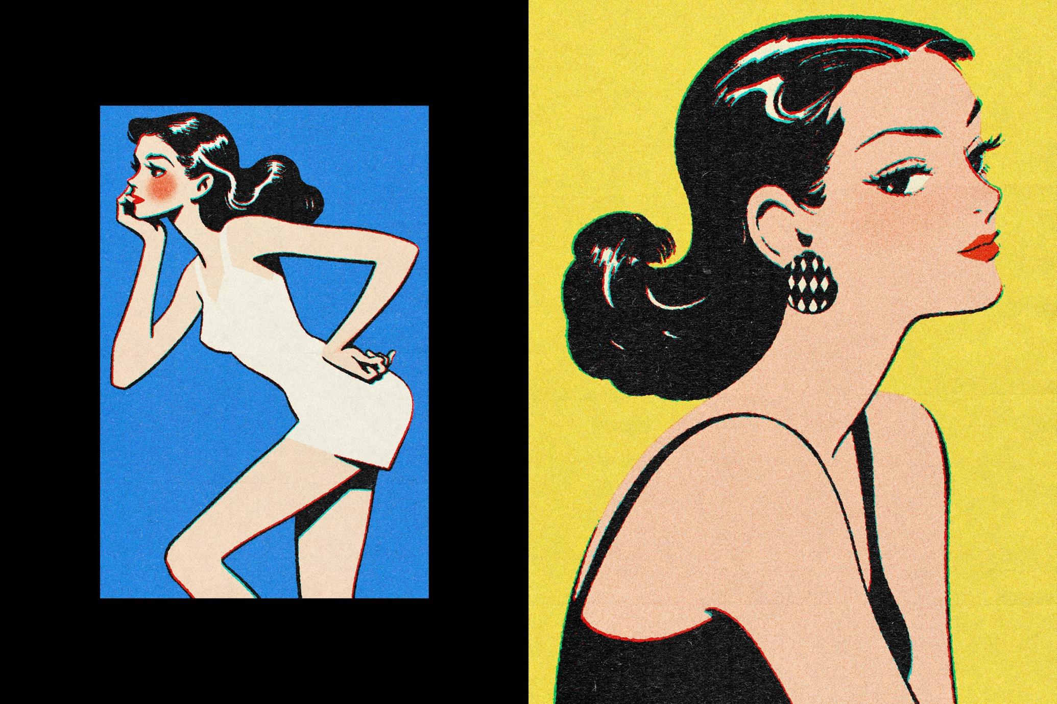 Retro Misprint Design Effect