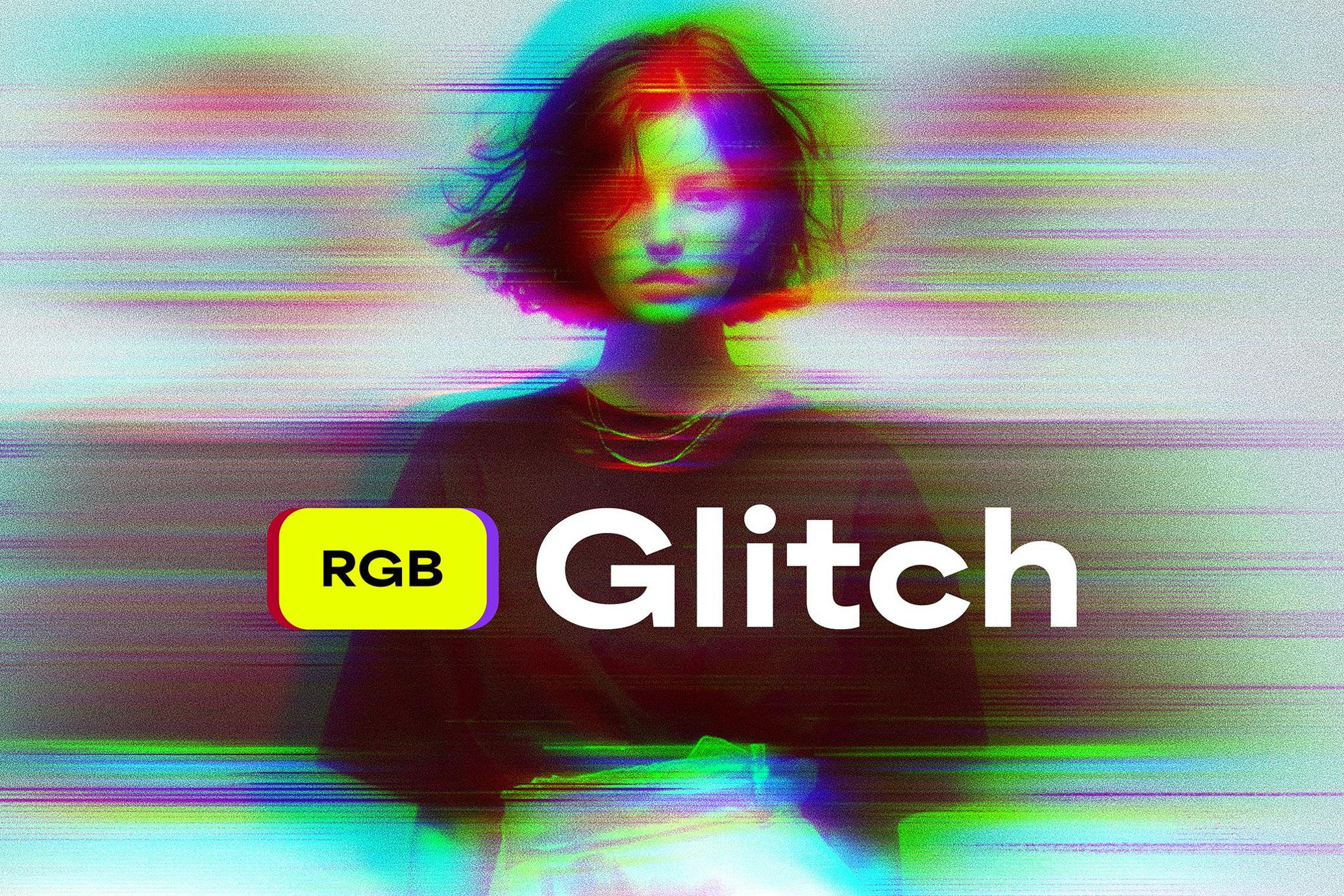 RGB Glitch Photo Effect