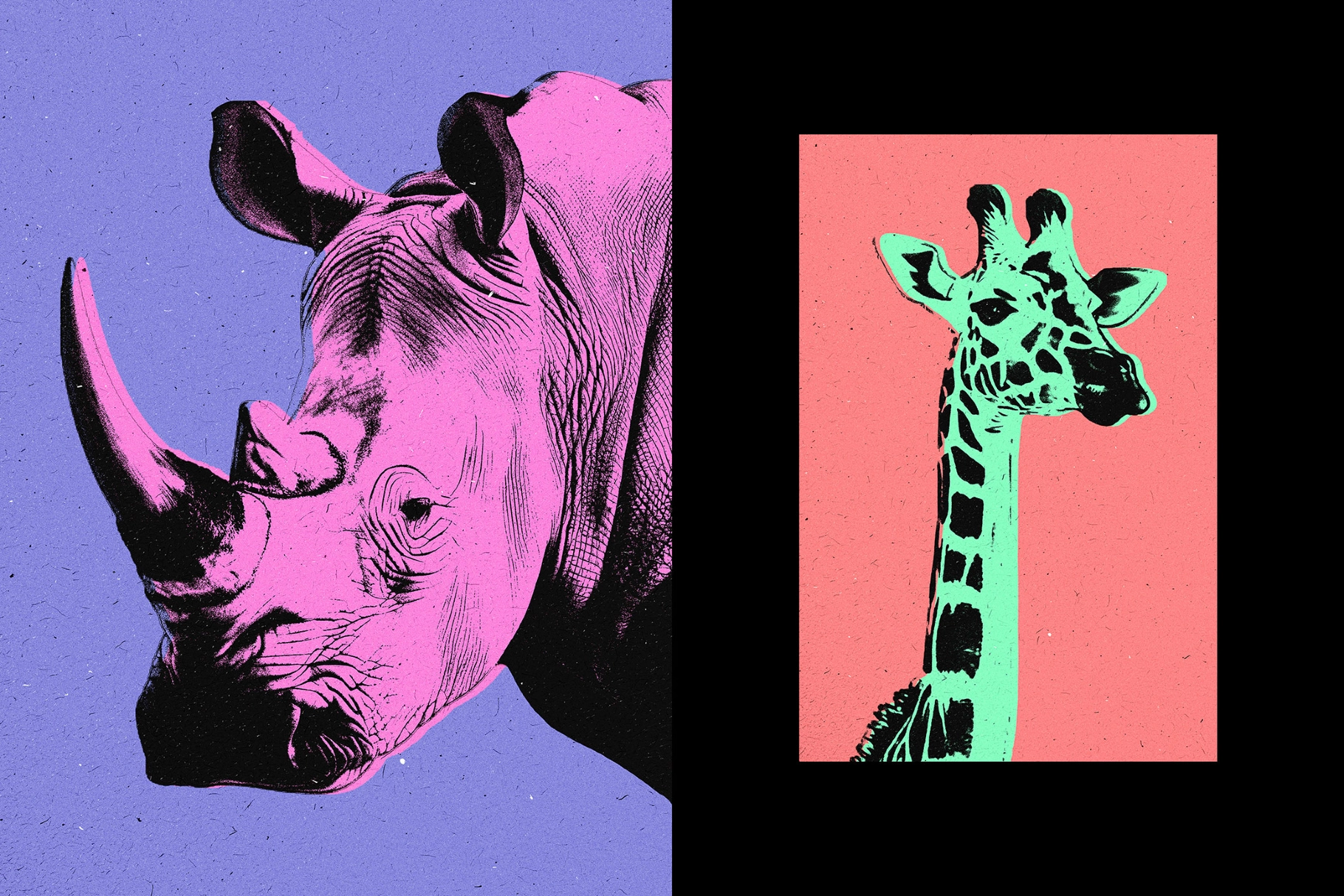 Pop Art Cartoons Poster Effect