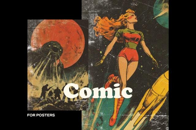 Retro Comic Poster Effect
