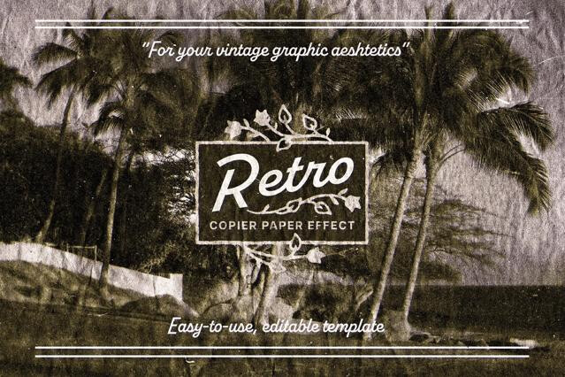 Retro Copier Photo Effect