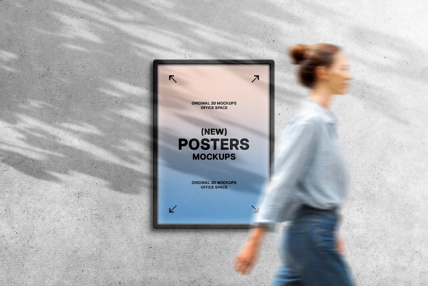 Concrete Wall Poster Mockups