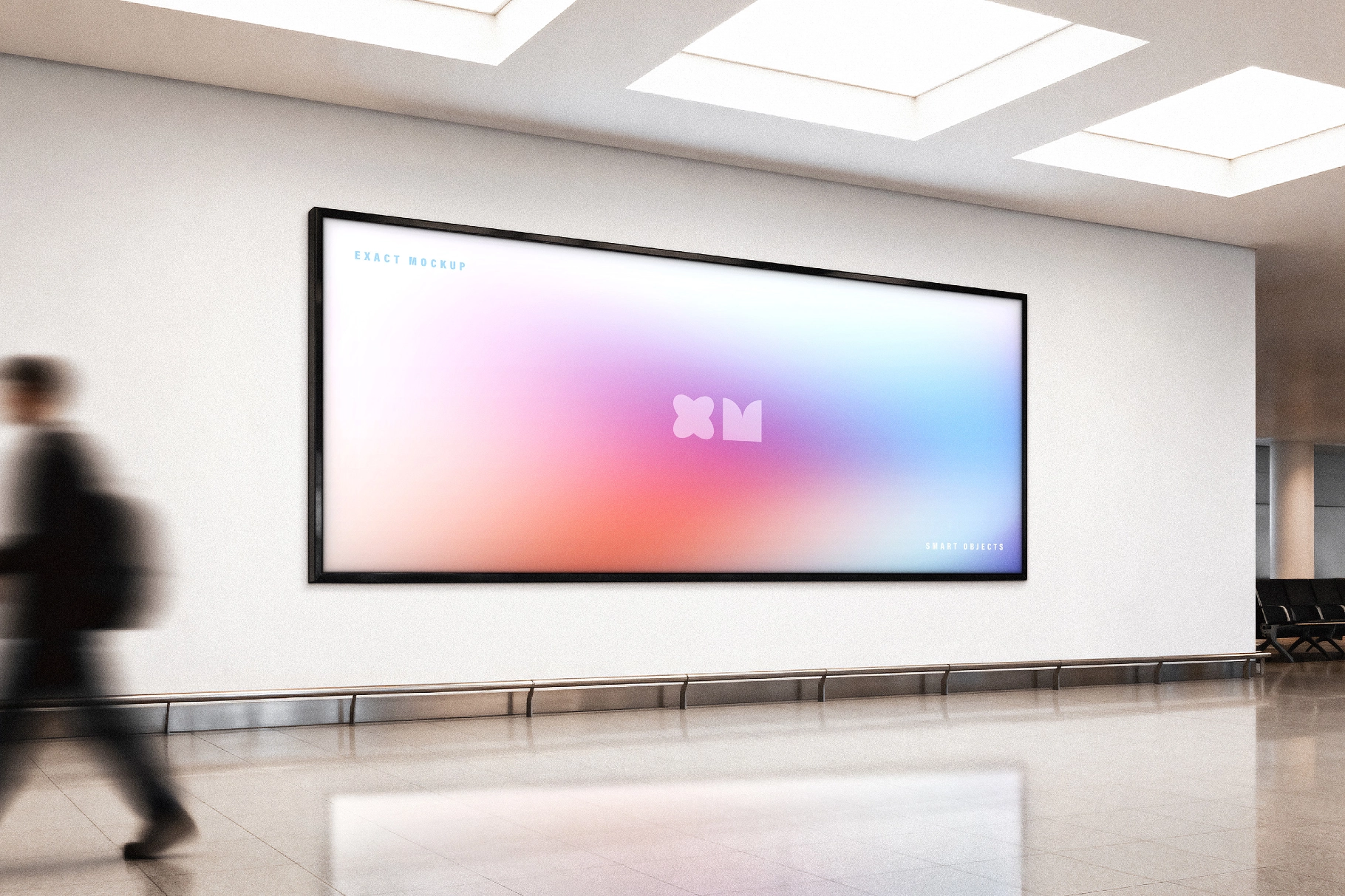 Airport Gate Billboard Mockup
