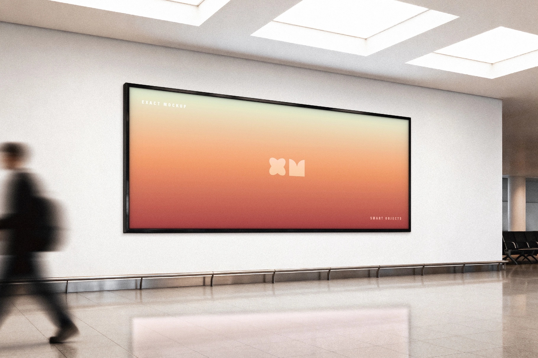 Airport Gate Billboard Mockup