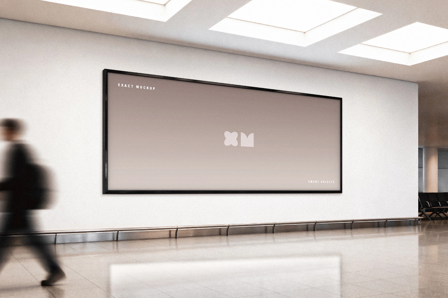Airport Gate Billboard Mockup