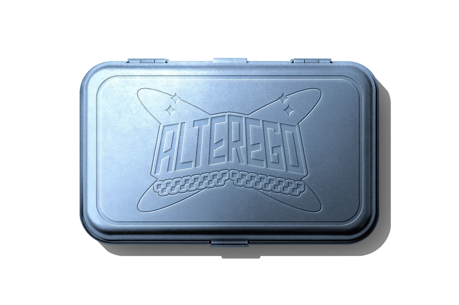 Metal Case Mockup with Debossed Effect