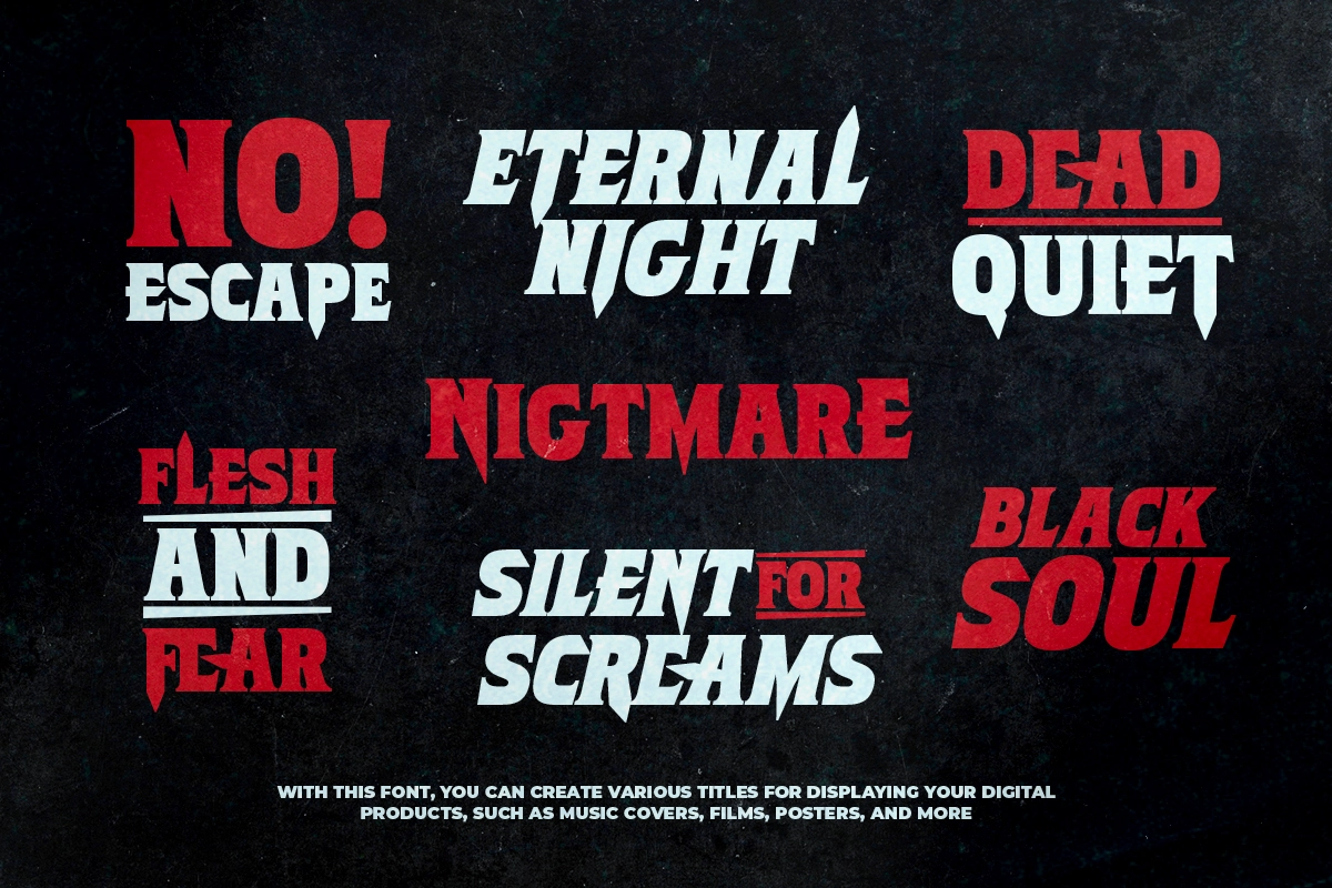 Burn to Death - Terrific Horror Font
