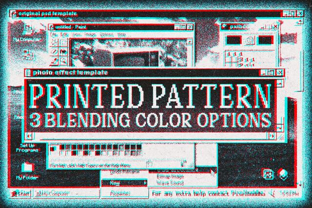 Printed Pattern Digital Effect