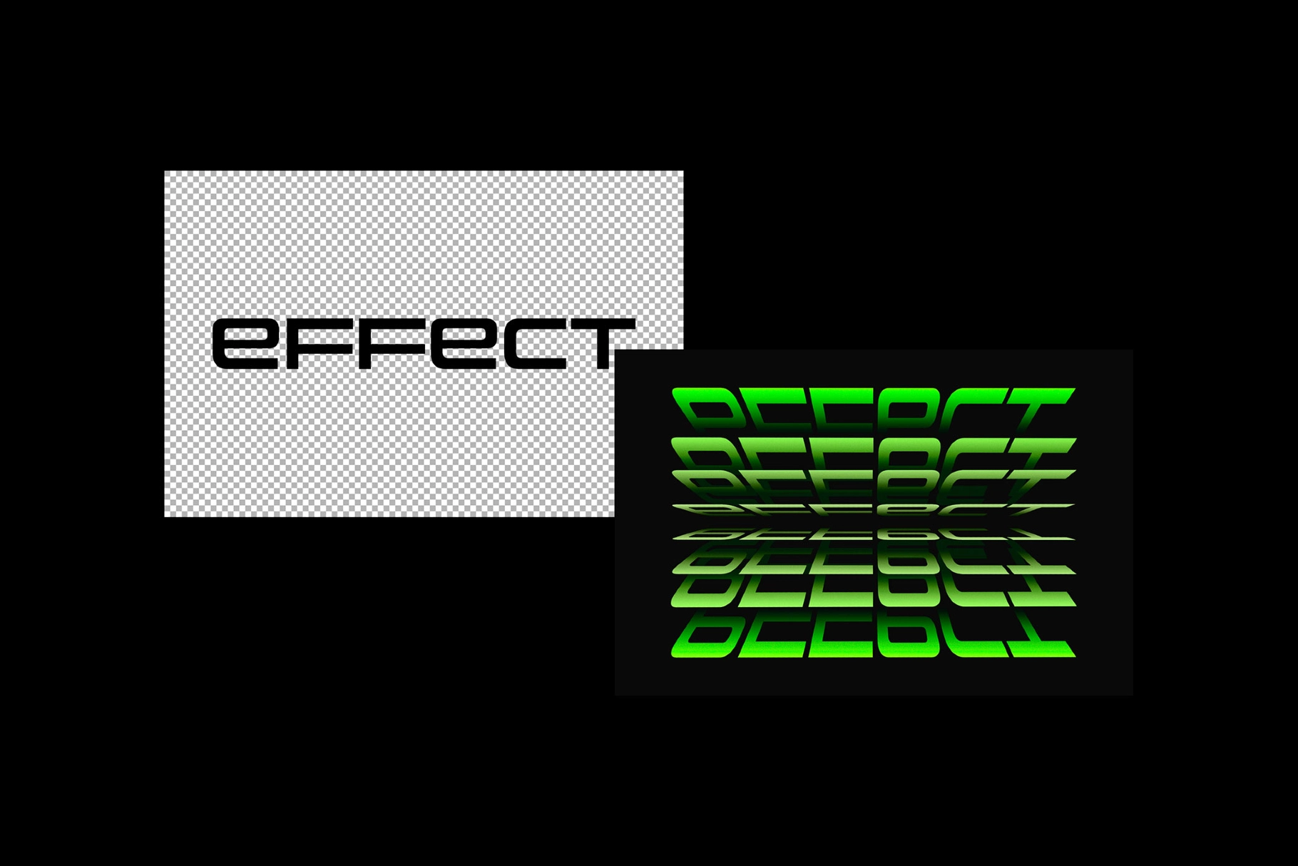 Layered Pages Text Effect