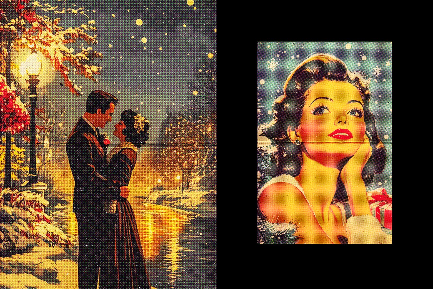 Vintage Postcard Poster Effect