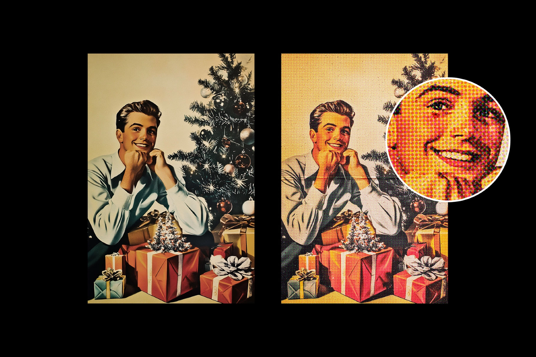 Vintage Postcard Poster Effect