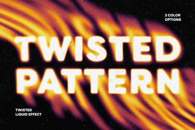 Twisted Liquid Text Effect