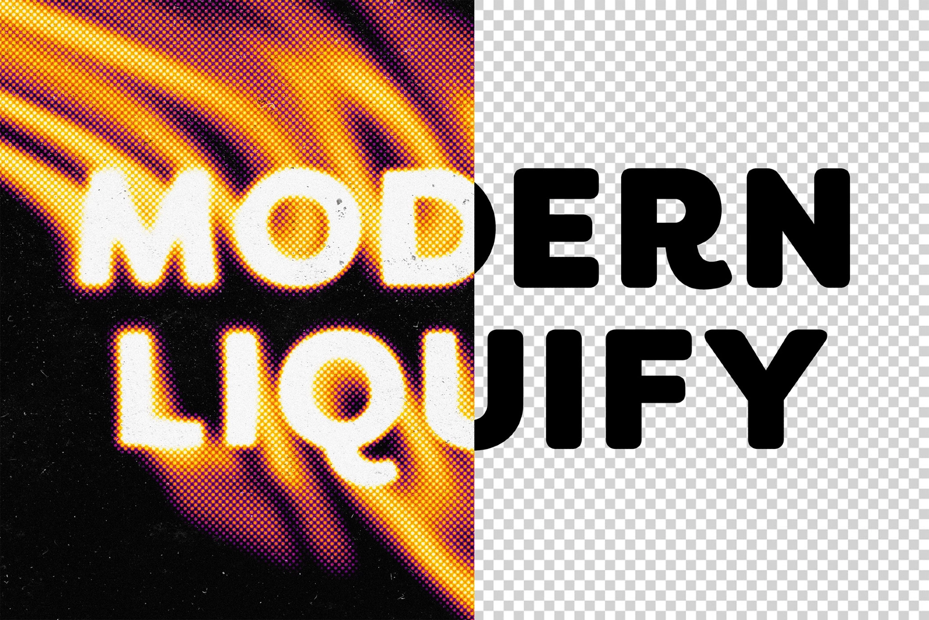 Twisted Liquid Text Effect