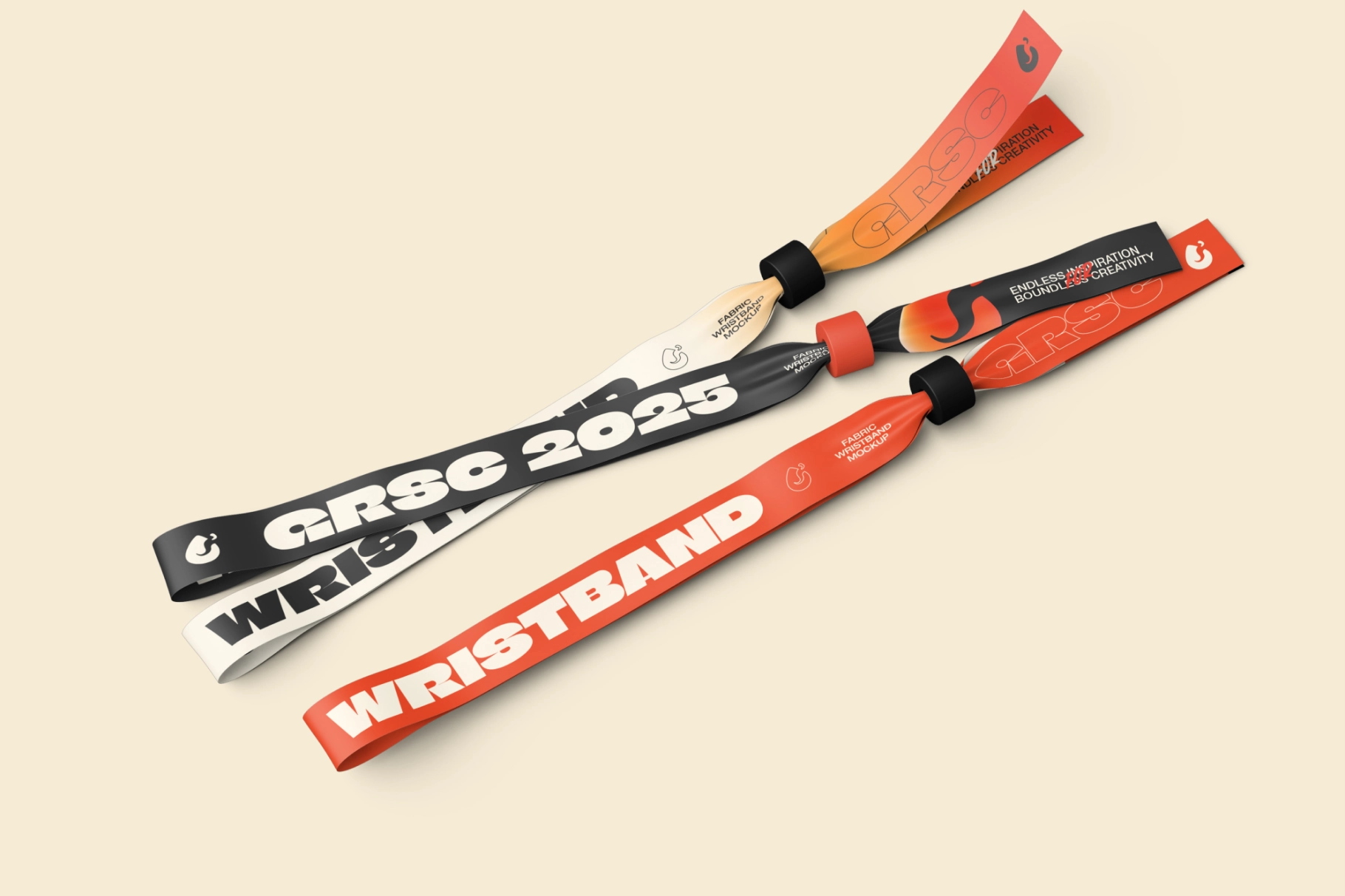 Branding Wristband Mockup