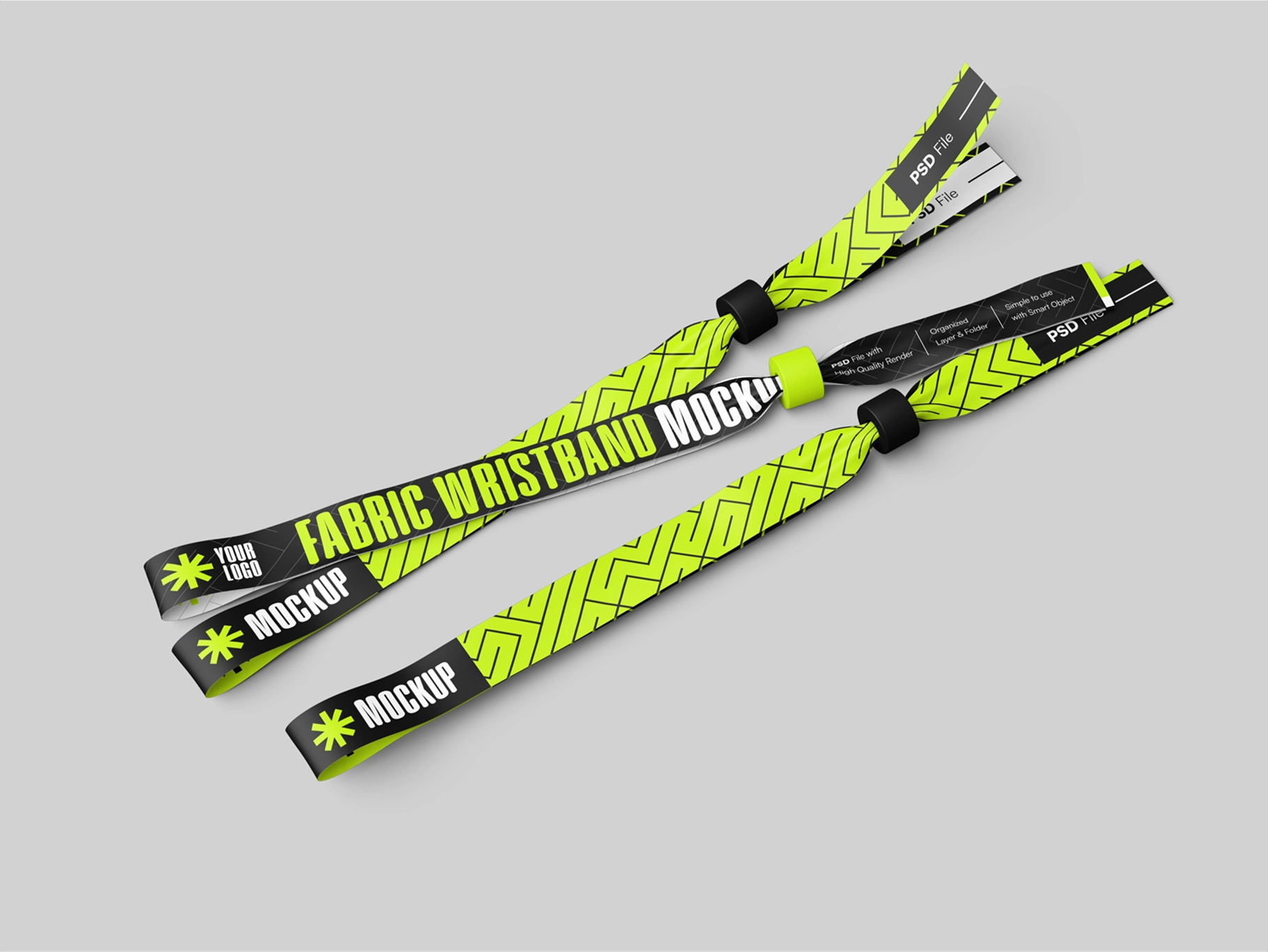 Branding Wristband Mockup
