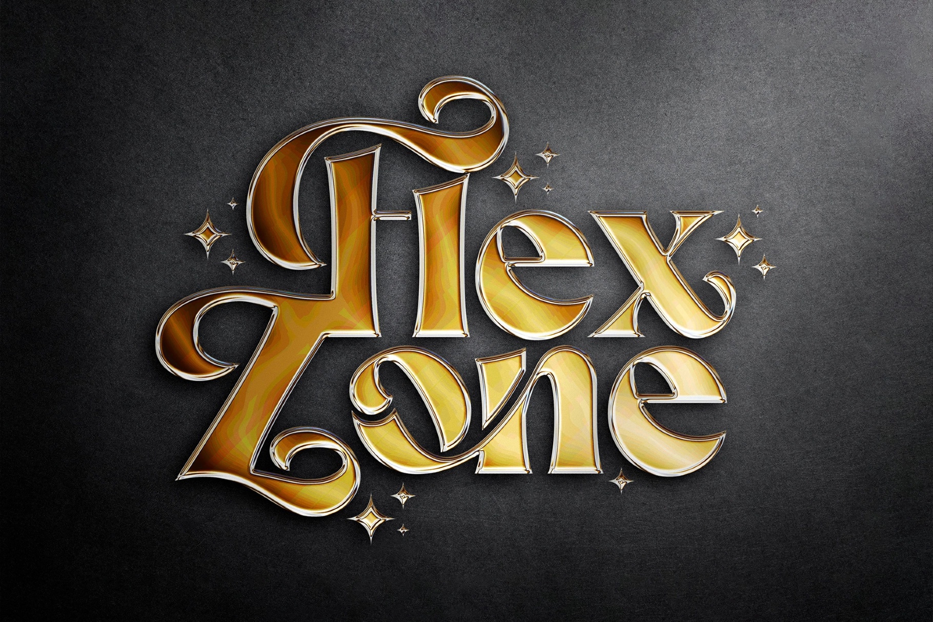 Gold Metallic Text & Logo Effect