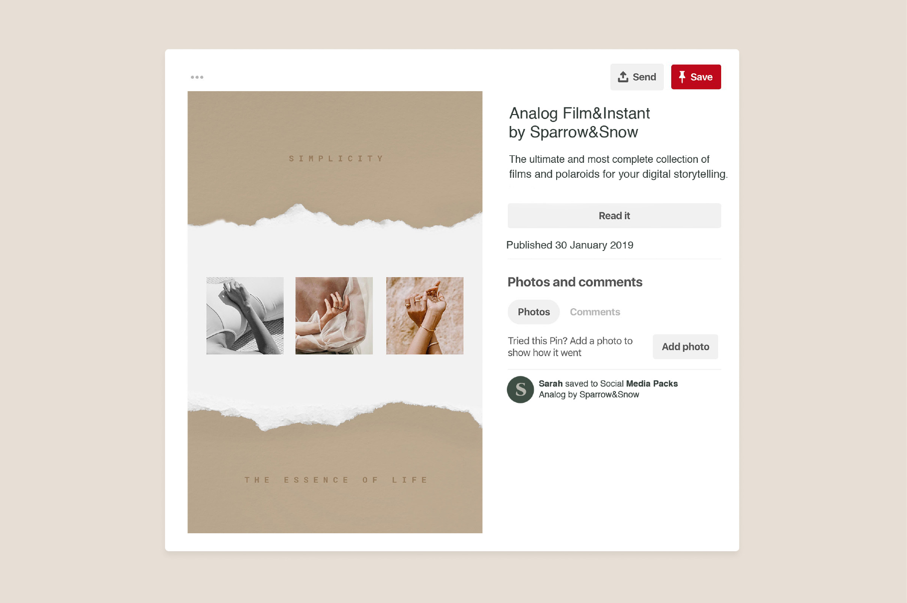 Paper and Film Social Kit