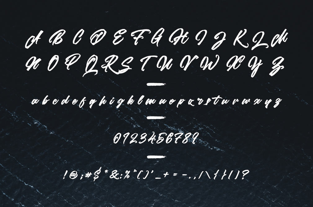 Highlander marker signature typeface free font