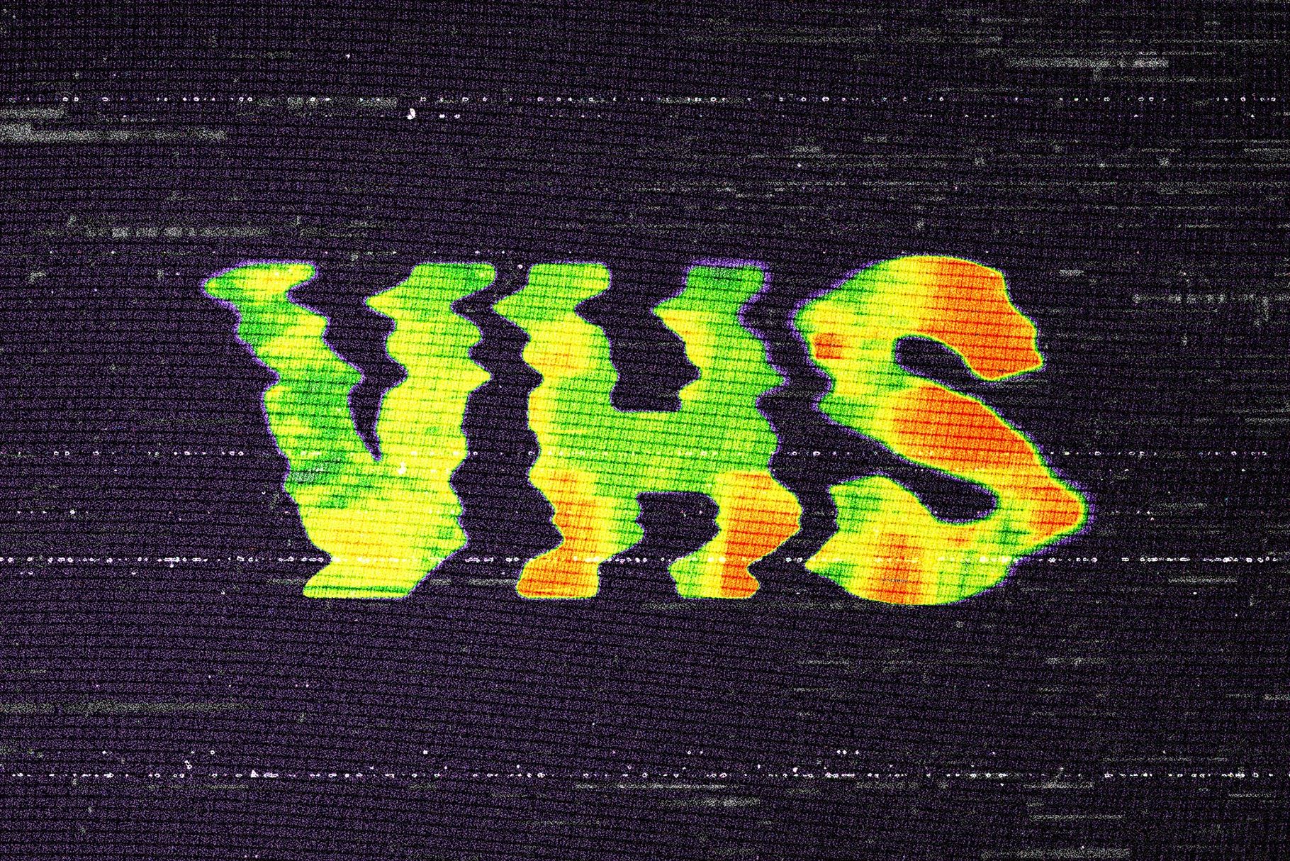 VHS Distorted Text Effect